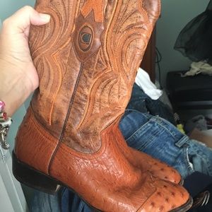 Ostrich western boots